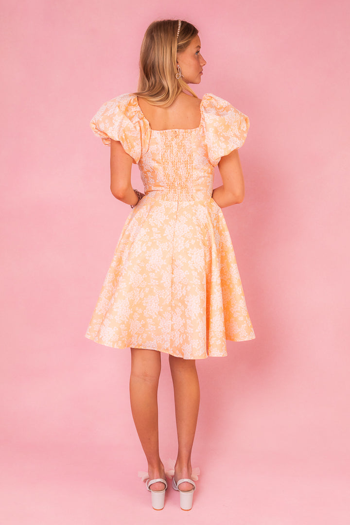 Ivanna Dress in Peach - FINAL SALE