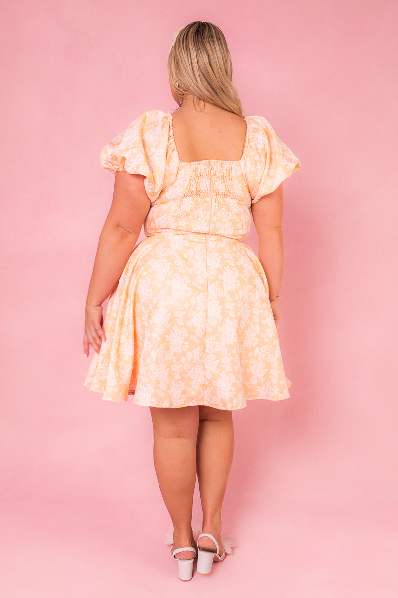 Ivanna Dress in Peach - FINAL SALE