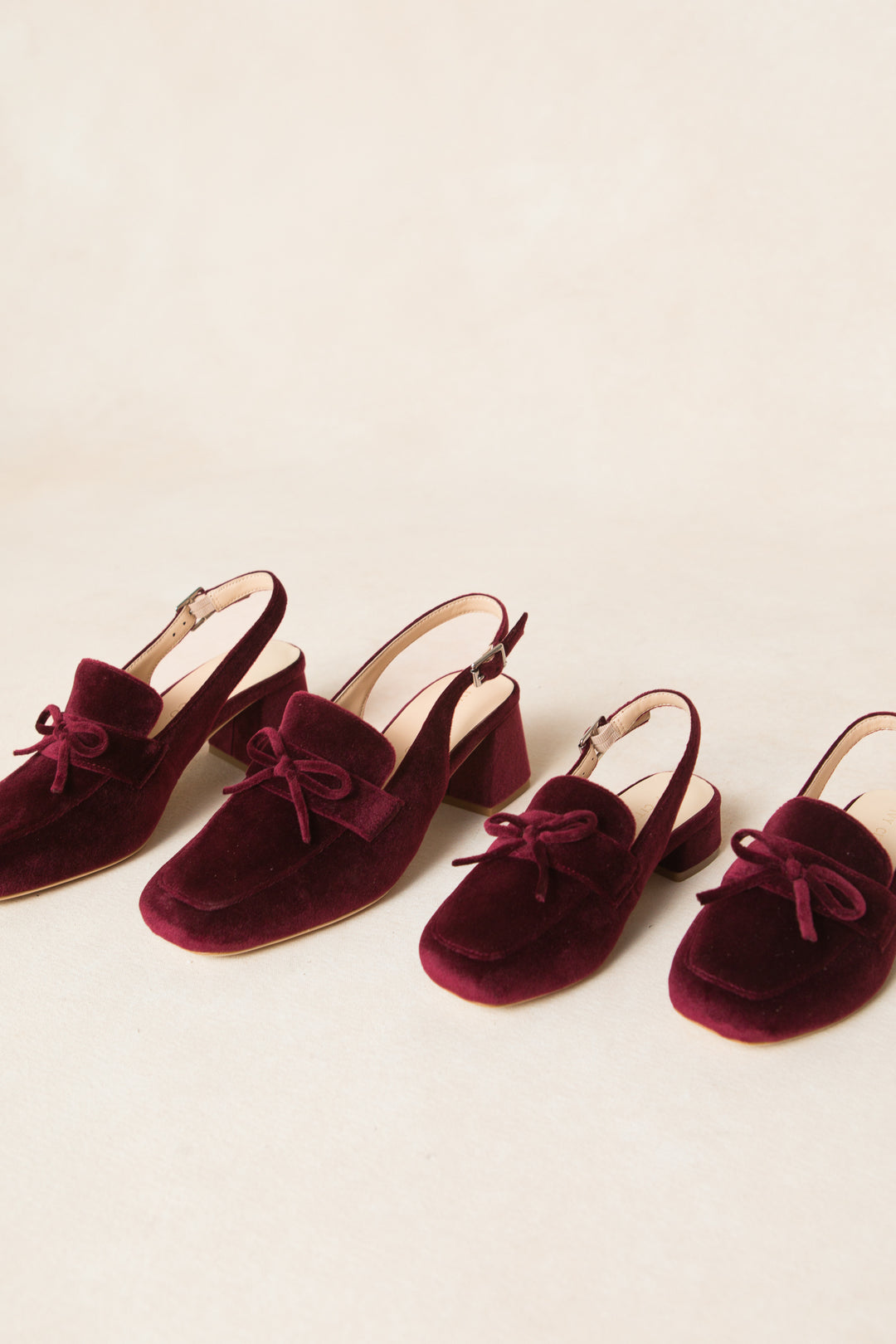 Mini Ivy Bow Loafer in Wine - FINAL SALE