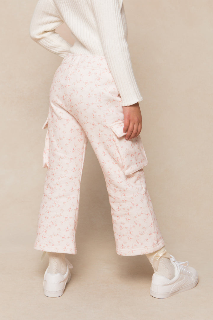 Mini Ivy Cargo Sweatpants in Madeline Pink Floral