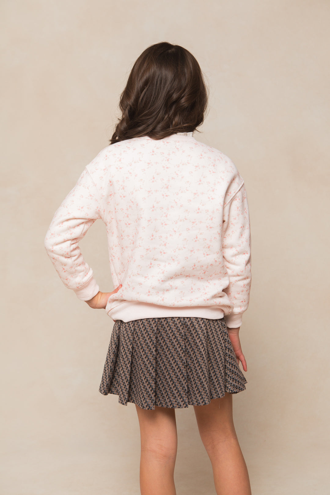 Mini Ivy Crewneck Sweatshirt in Madeline Pink Floral