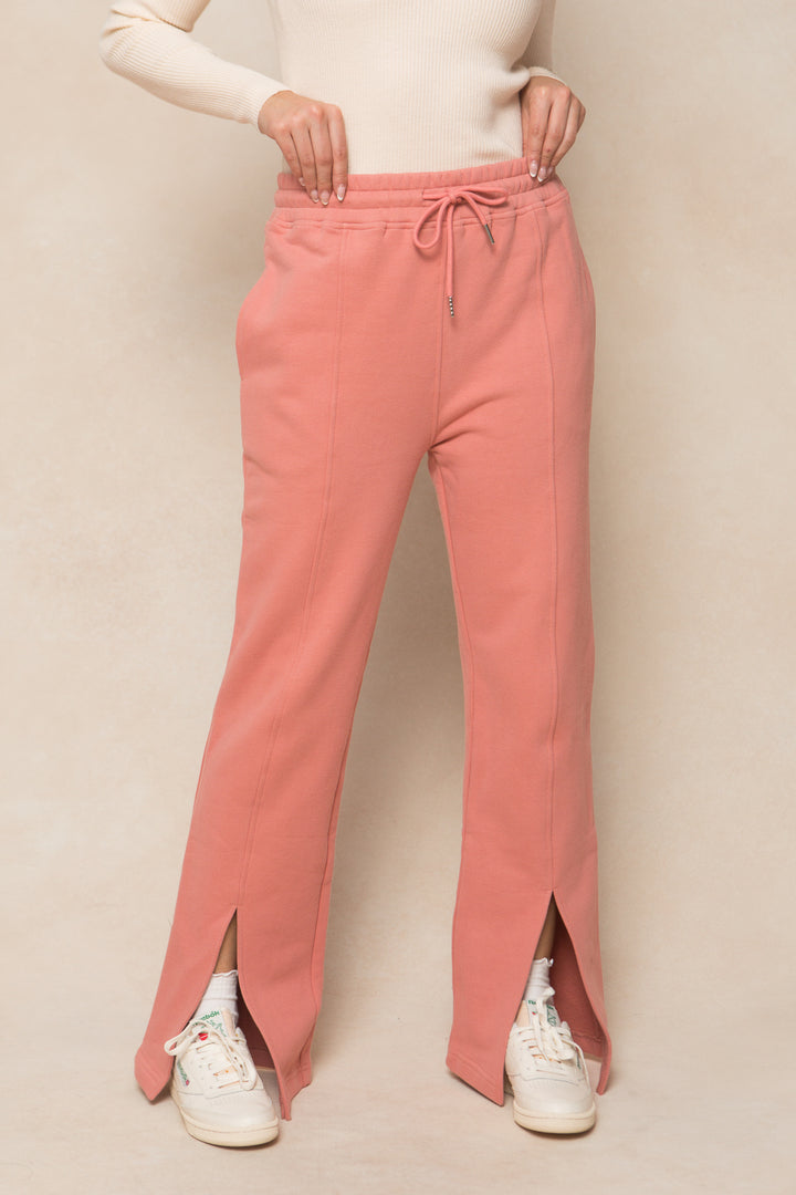 Ivy Flare Sweatpants in Pink