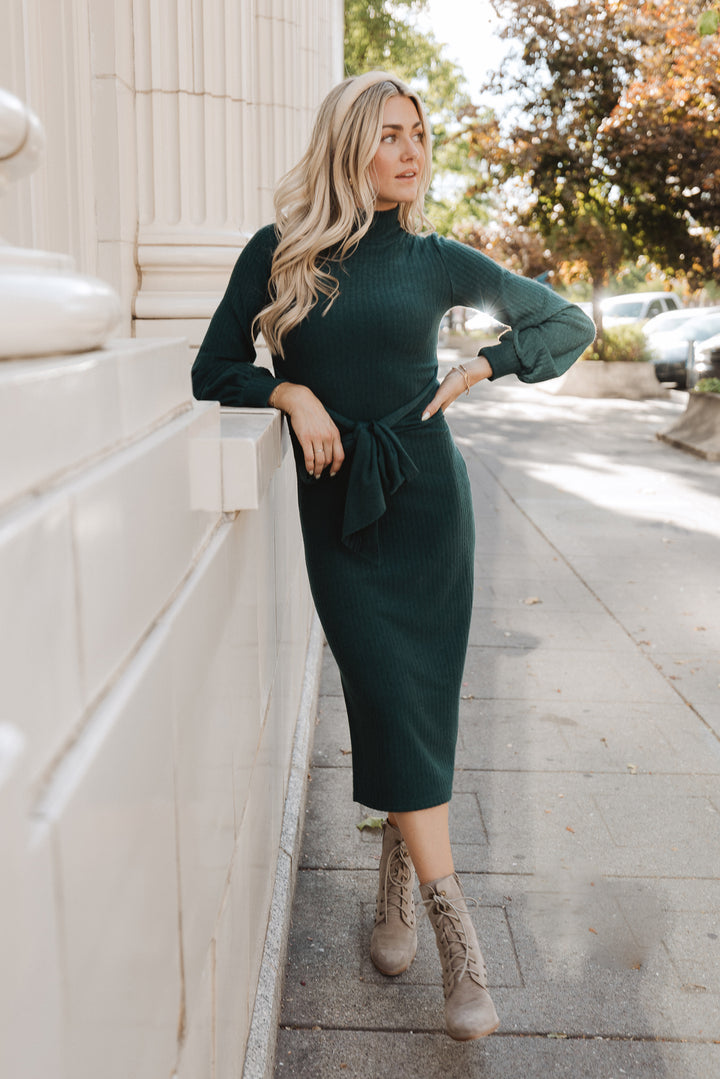 Jensen Dress in Green - FINAL SALE