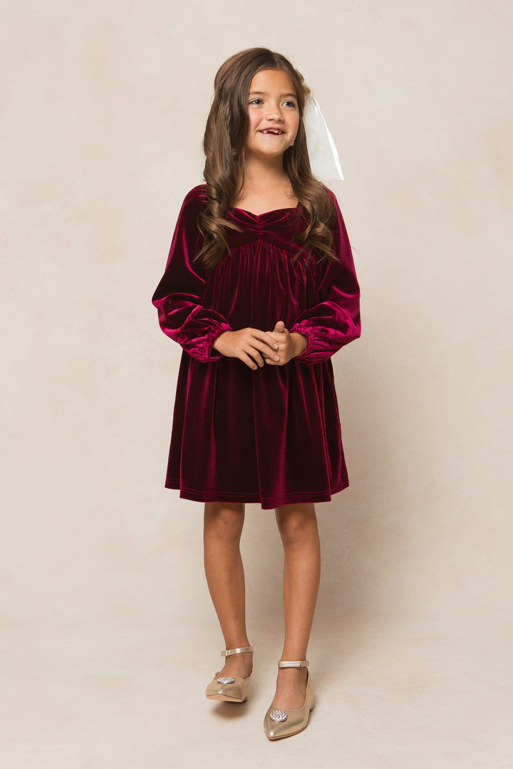 Mini Jewel Dress in Wine - FINAL SALE