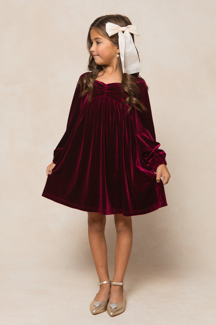 Mini Jewel Dress in Wine - FINAL SALE