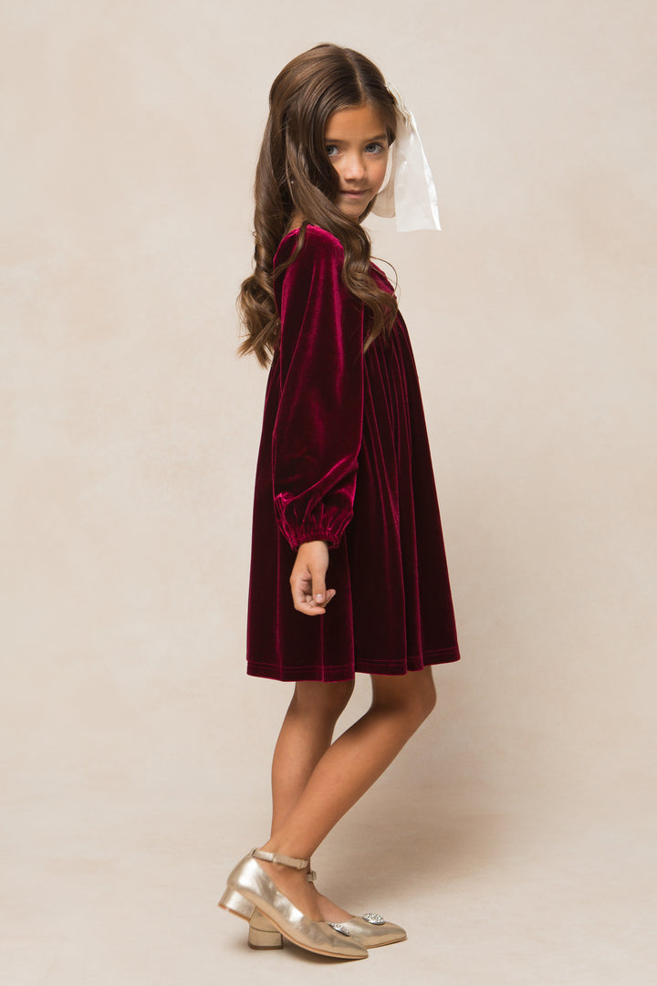 Mini Jewel Dress in Wine - FINAL SALE