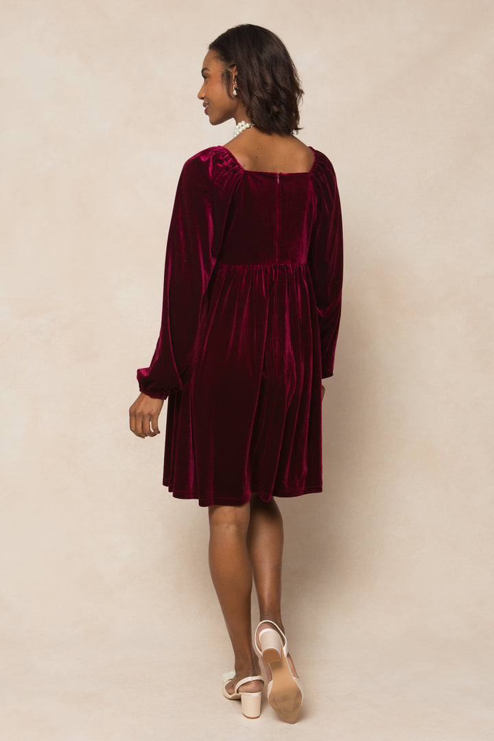 Jewel Dress in Wine - FINAL SALE