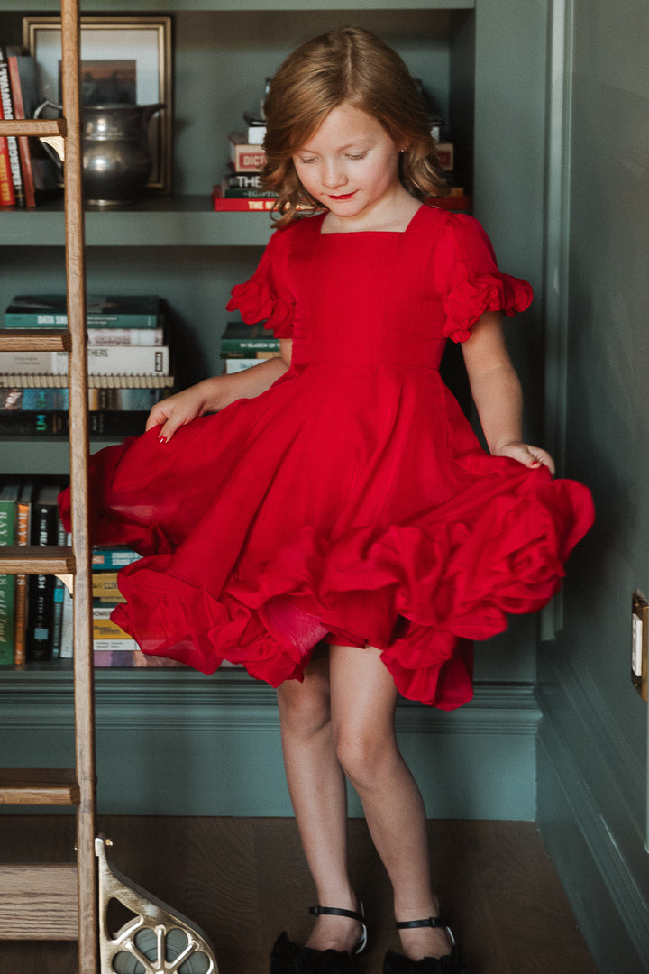 Mini Kendy Dress in Red - FINAL SALE