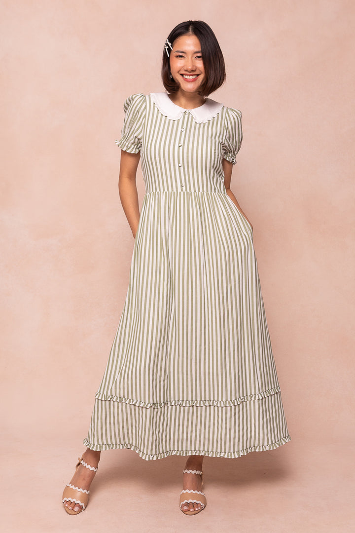 Kensie Dress in Green - FINAL SALE