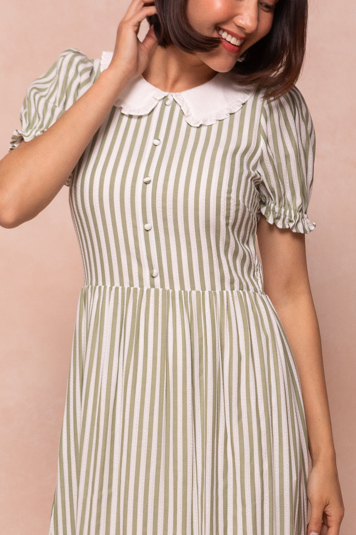 Kensie Dress in Green - FINAL SALE