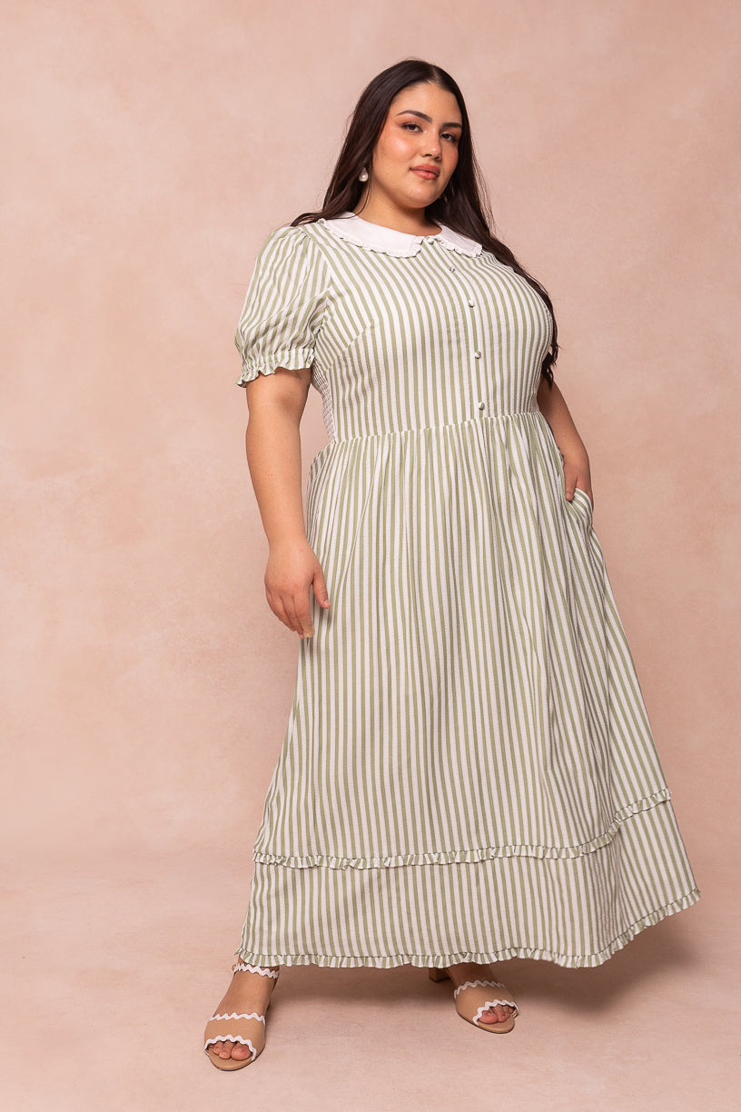 Kensie Dress in Green - FINAL SALE