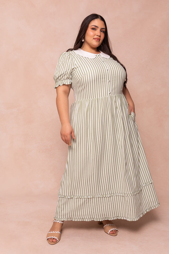 Kensie Dress in Green - FINAL SALE