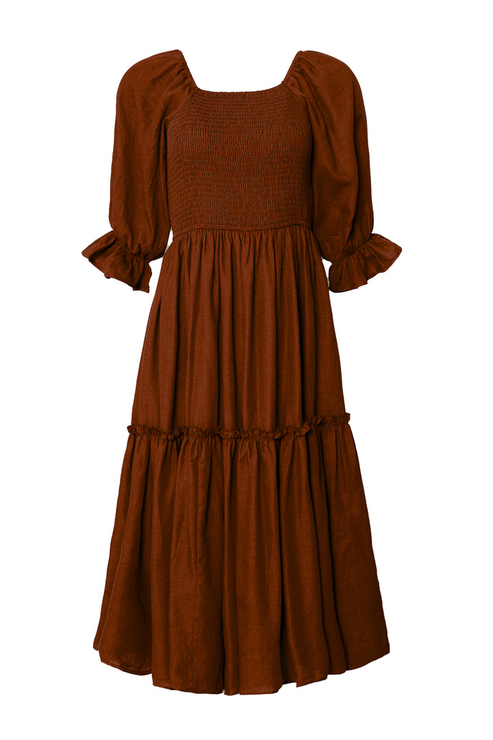 Lani Dress in Brown - FINAL SALE