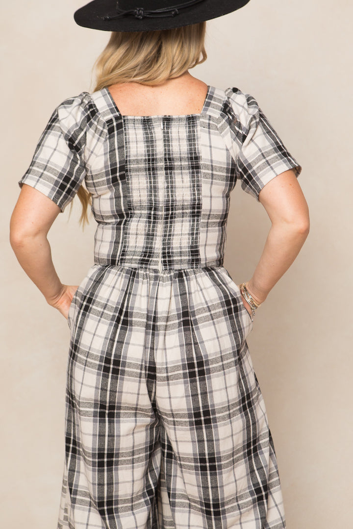 Laura Jumpsuit in Plaid - FINAL SALE