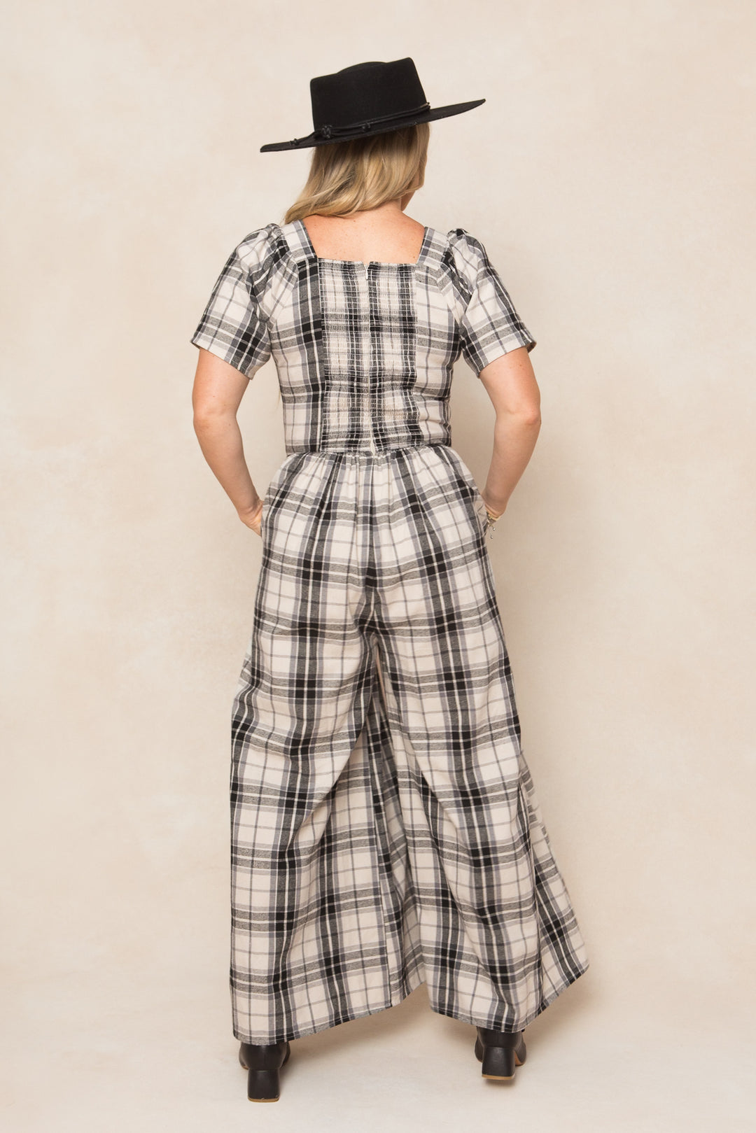 Laura Jumpsuit in Plaid - FINAL SALE