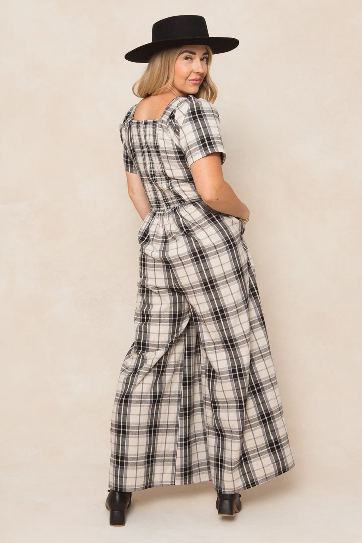 Laura Jumpsuit in Plaid - FINAL SALE