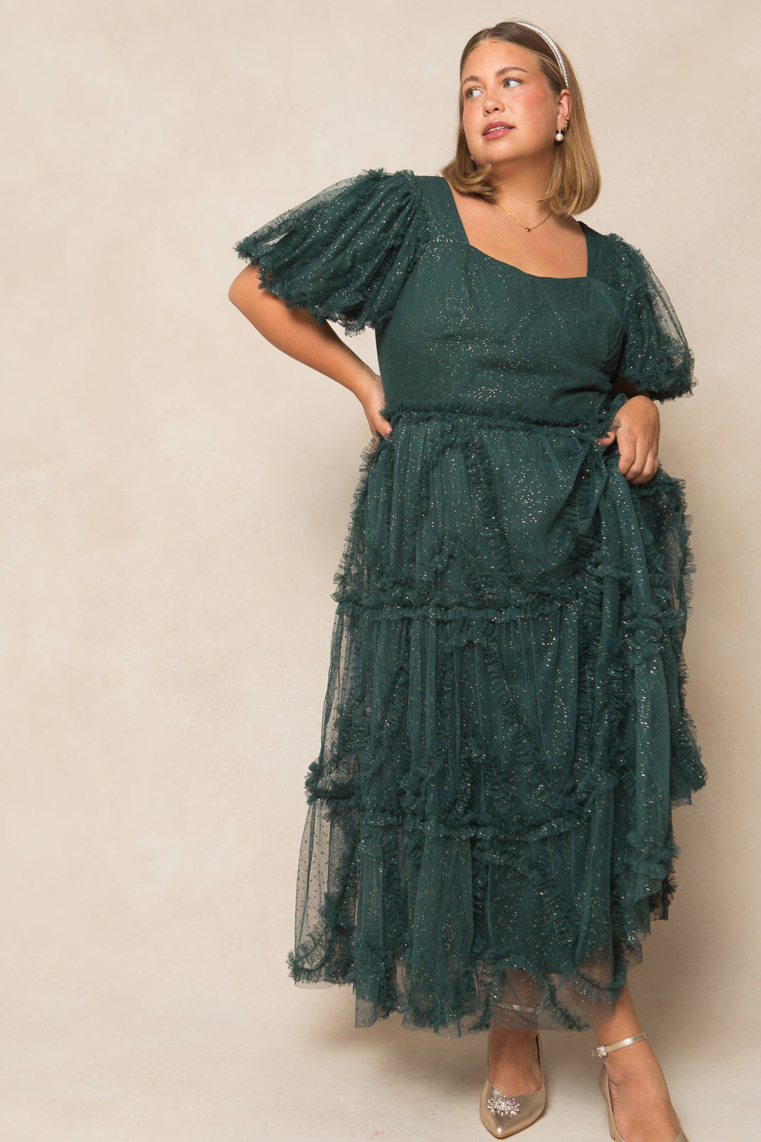 Layla Dress in Emerald - FINAL SALE