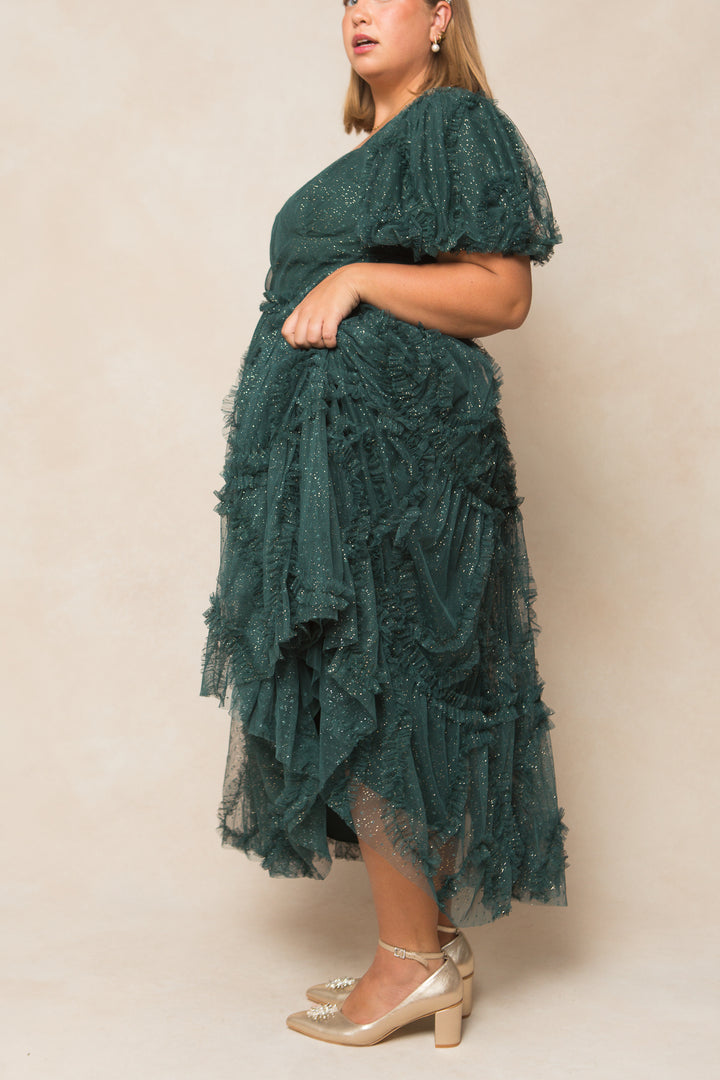 Layla Dress in Emerald - FINAL SALE