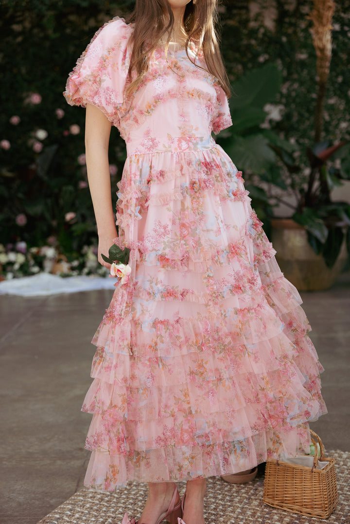 Alessi Dress in Pink Floral