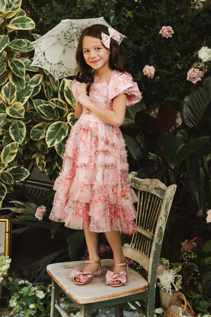 Mini Alessi Dress in Pink Floral