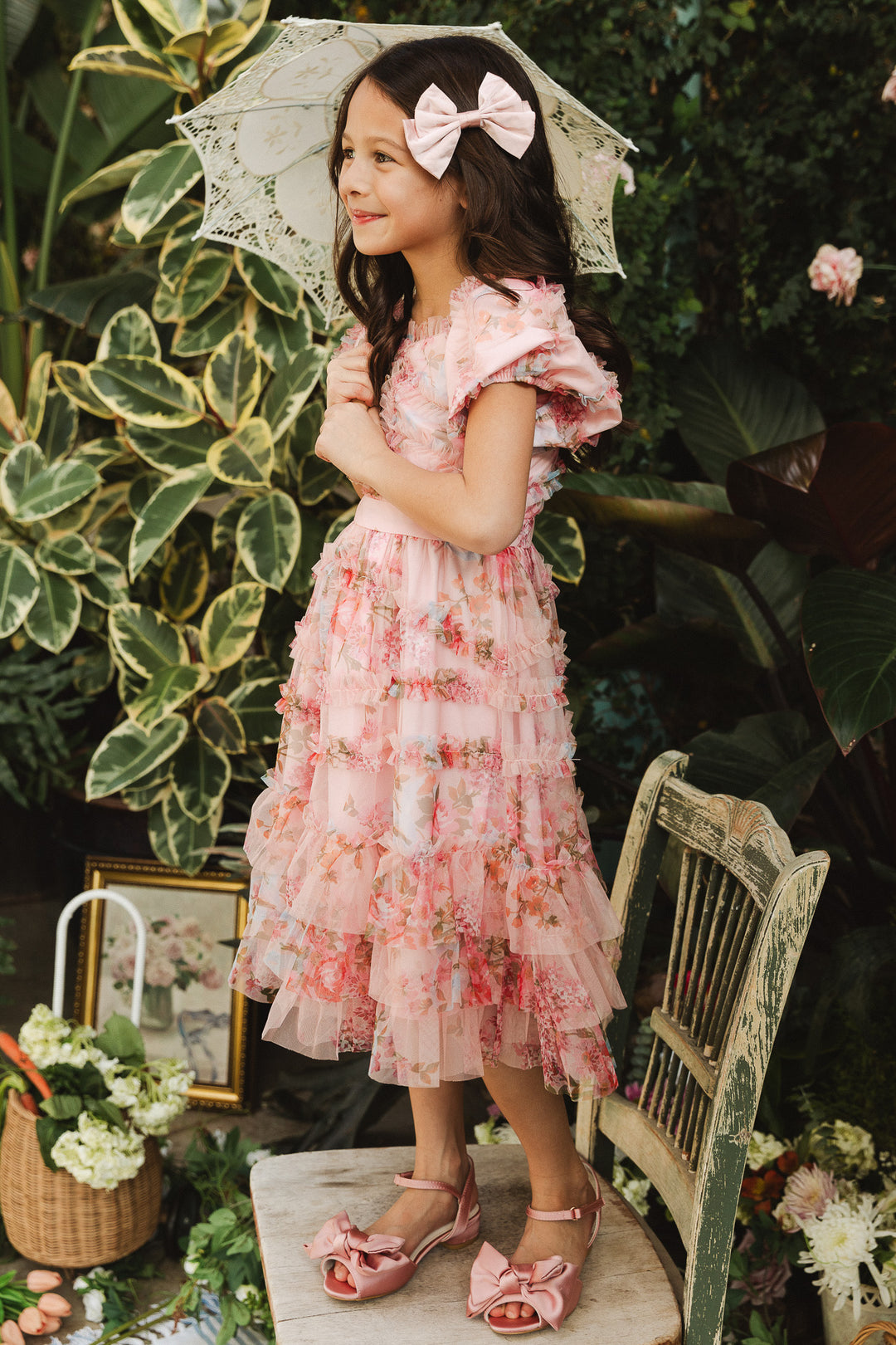 Mini Alessi Dress in Pink Floral