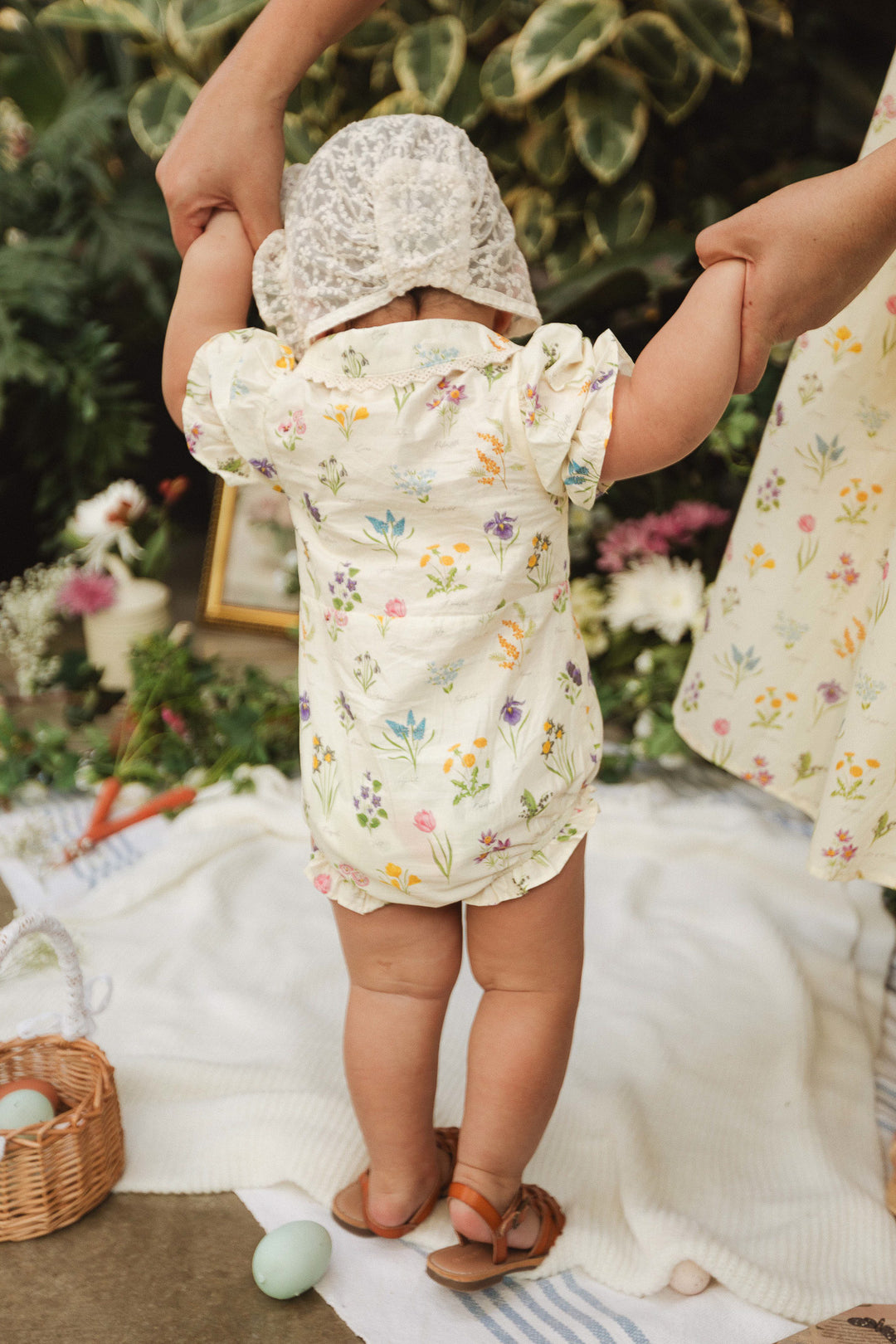 Baby Sophia Romper in Garden Flowers