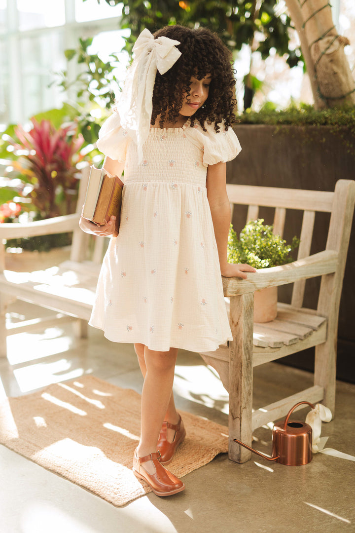 Mini Serendipity Dress in Cream Floral