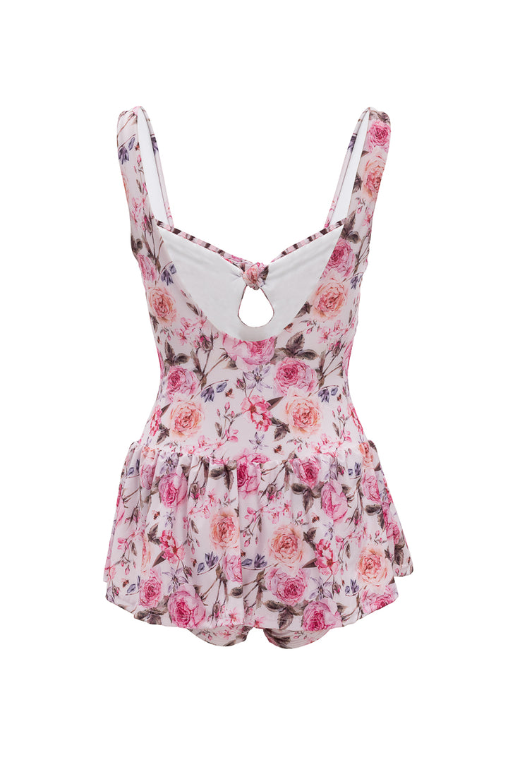 Lola Swim Dress in Ballerina Pink Floral