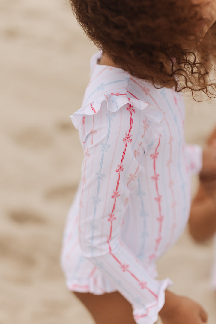 Mini Bella Rash Guard in Breea Bow
