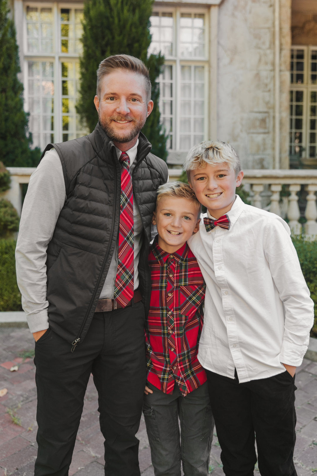 Ties in Madeline Holiday Plaid