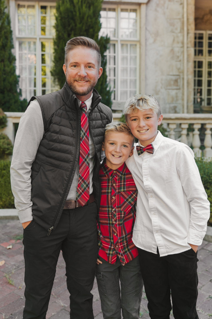 Ties in Madeline Holiday Plaid