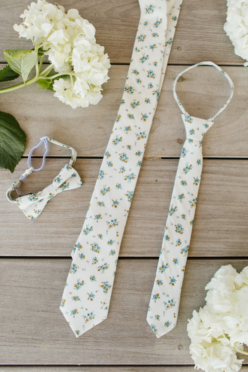 Ties in Madeline Blue Floral