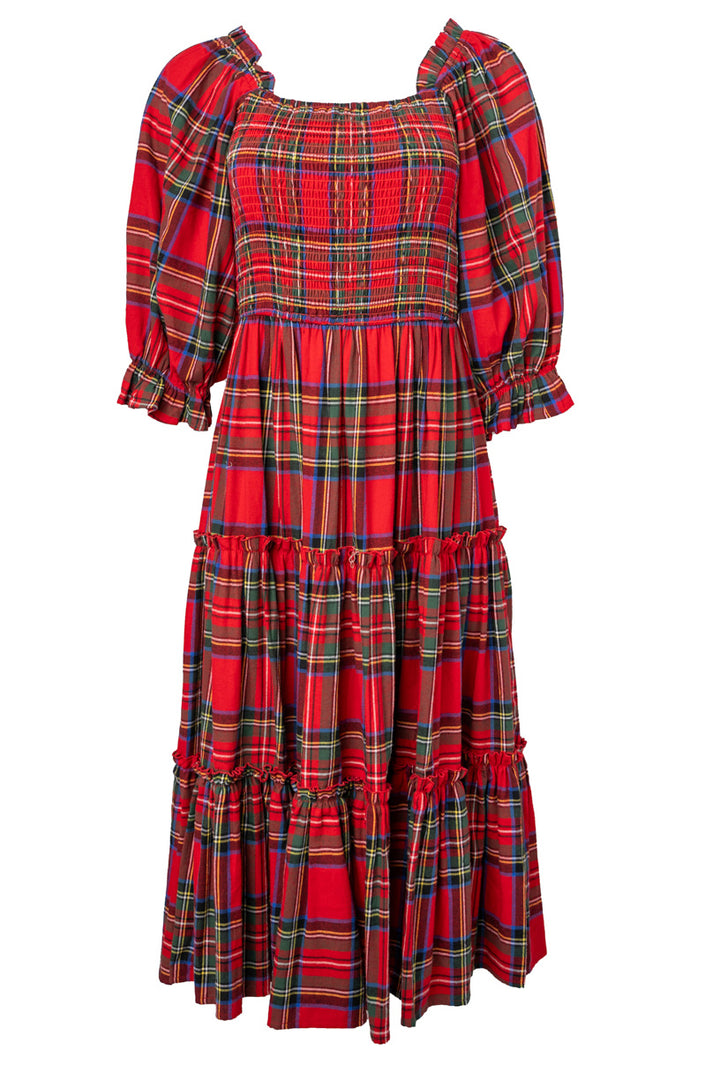 Madeline Dress in Holiday Plaid