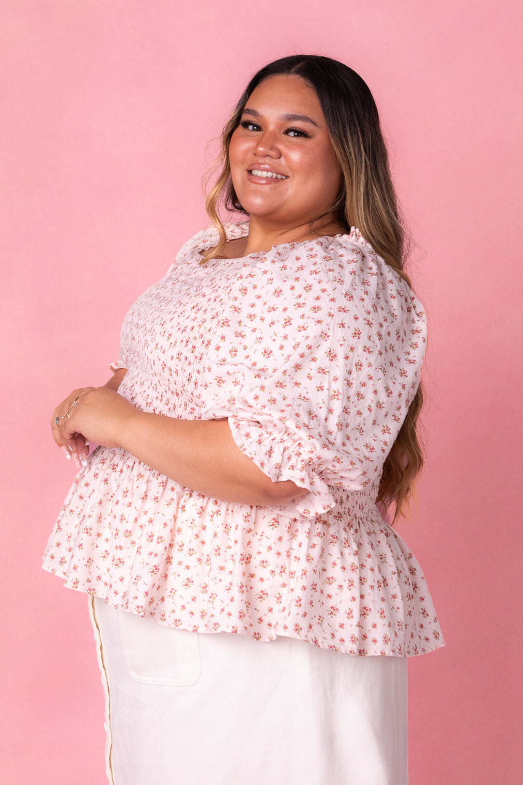 Madeline Top in Pink - FINAL SALE