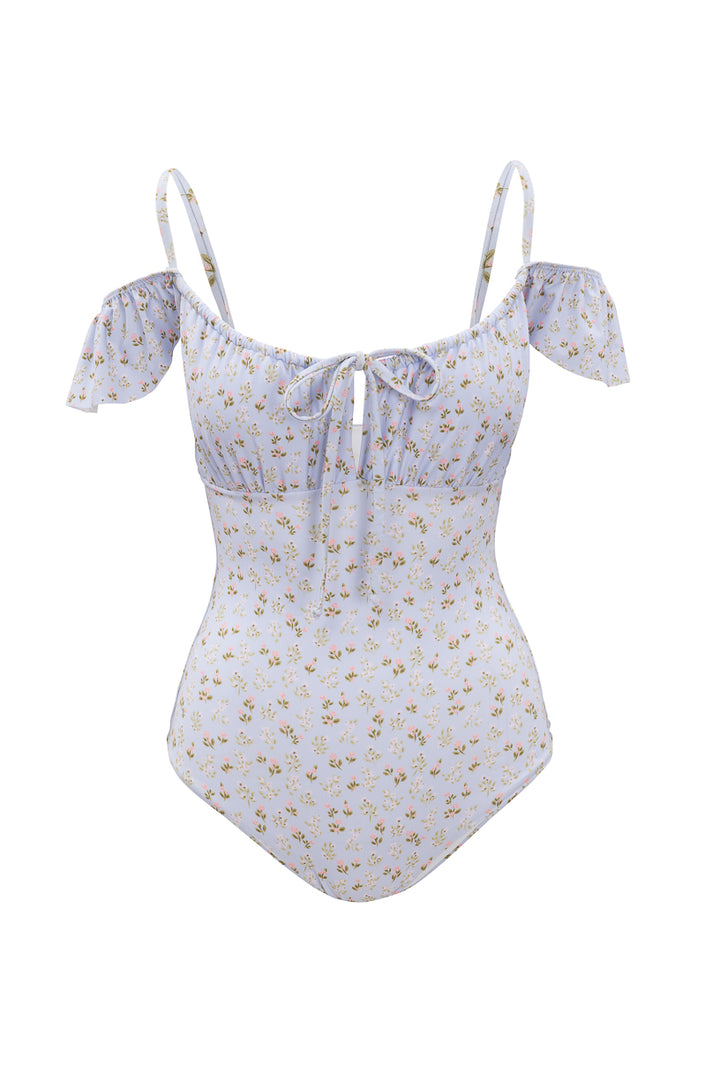 Maise One Piece in Blue Ditsy Floral