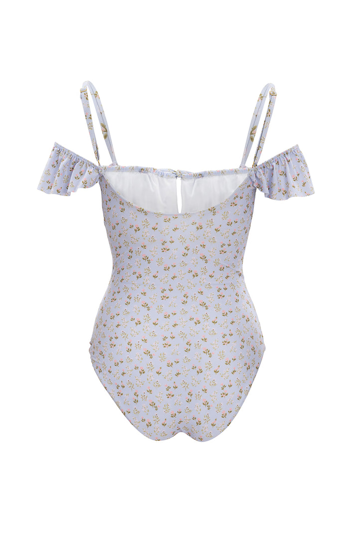 Maise One Piece in Blue Ditsy Floral
