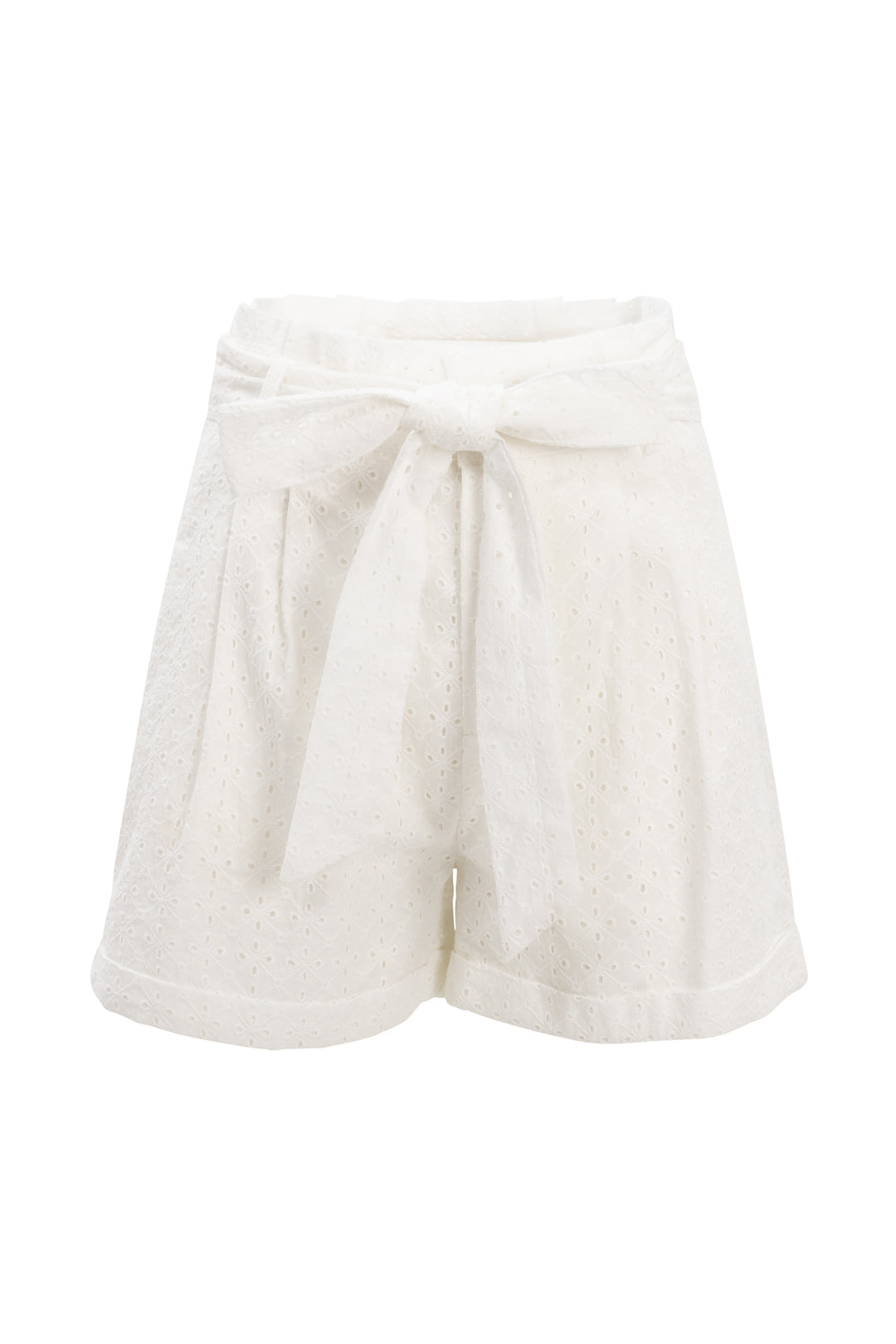 Maria Shorts in White Eyelet