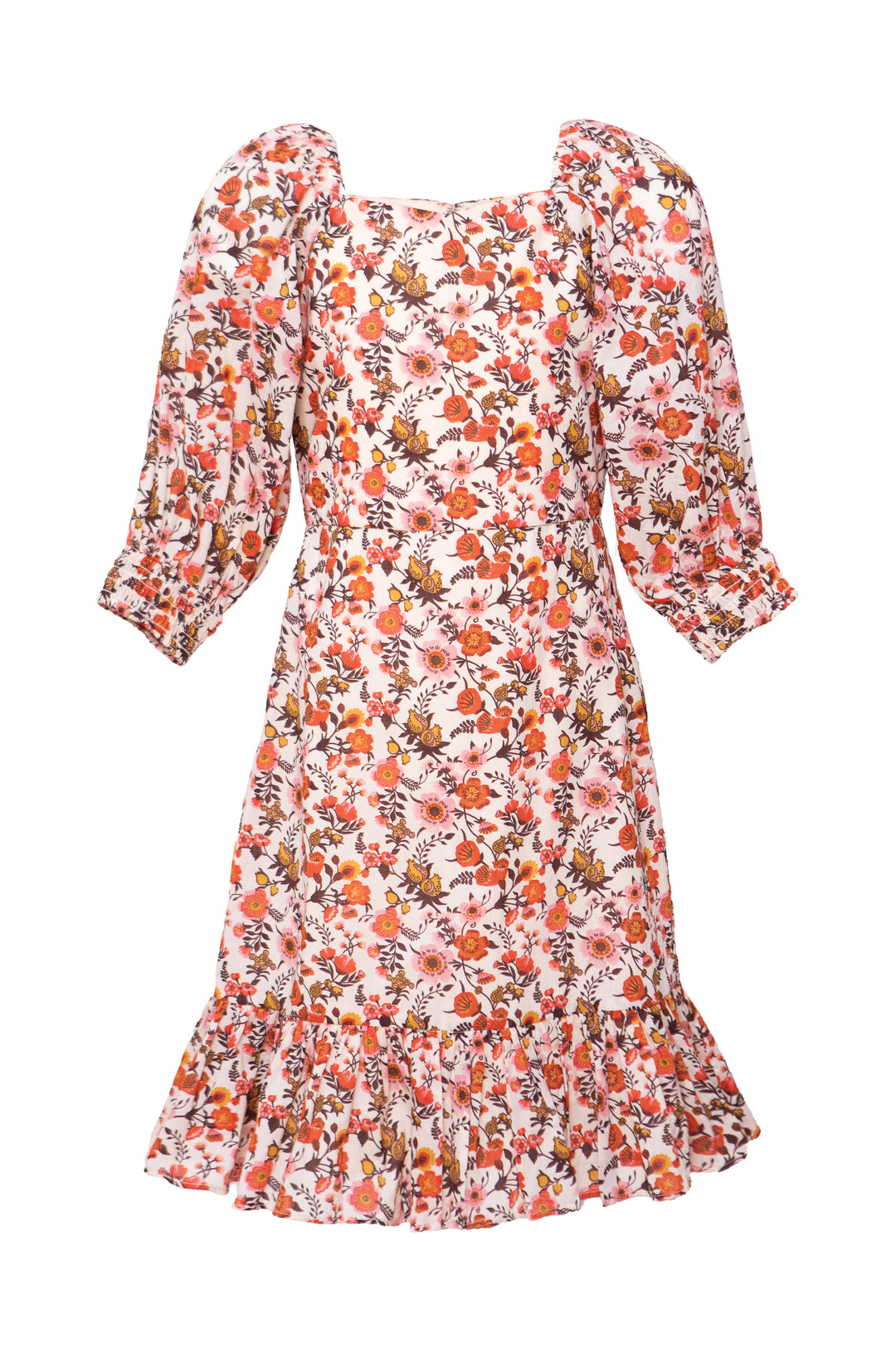 Mini Maya Dress in Fall Floral - FINAL SALE