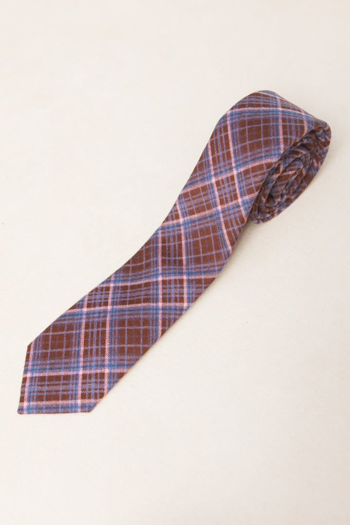 Mens Max Tie in Virginia Plaid - FINAL SALE