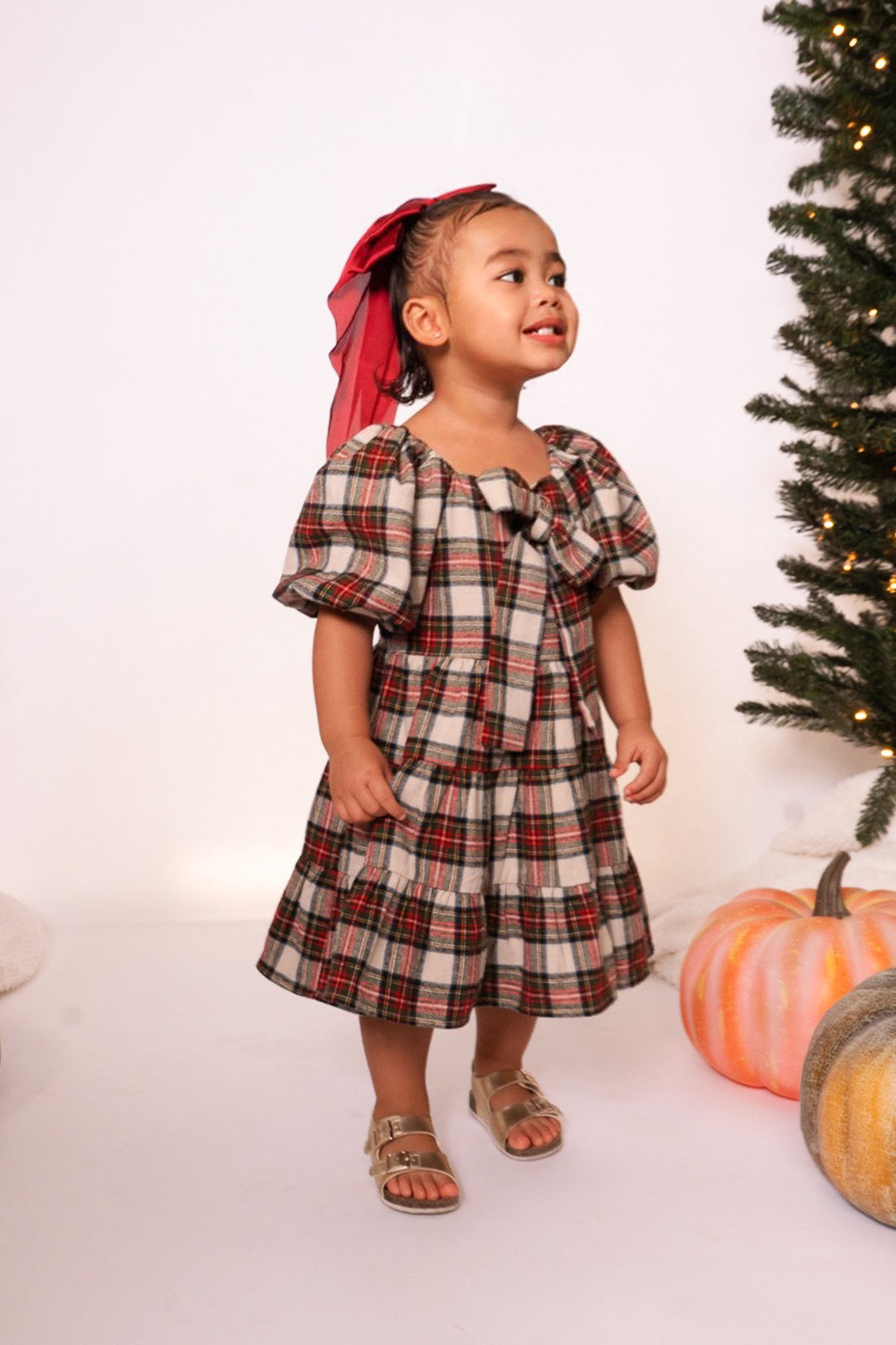 Mini Merry Dress in Holiday Plaid - FINAL SALE