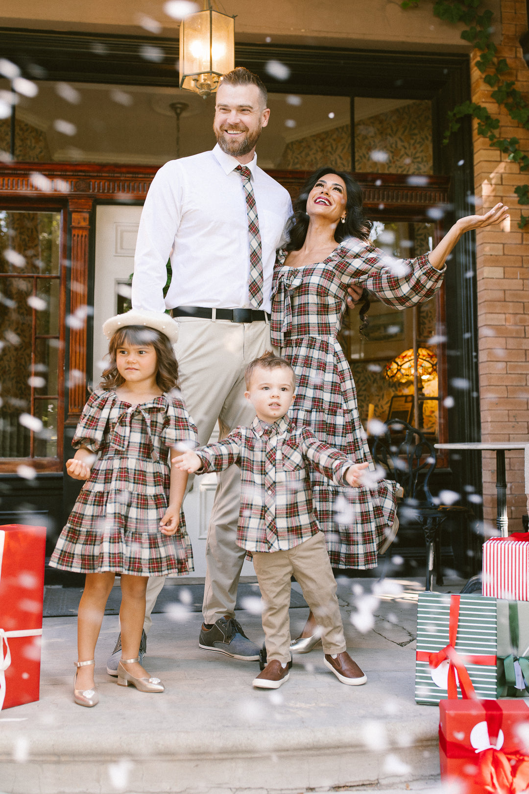 Boys John Shirt in Merry Holiday Plaid