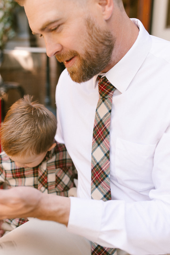 Ties in Merry Holiday Plaid - FINAL SALE