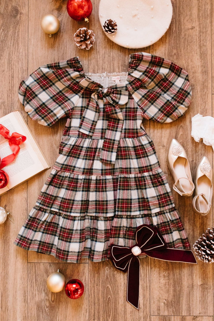 Mini Merry Dress in Holiday Plaid - FINAL SALE