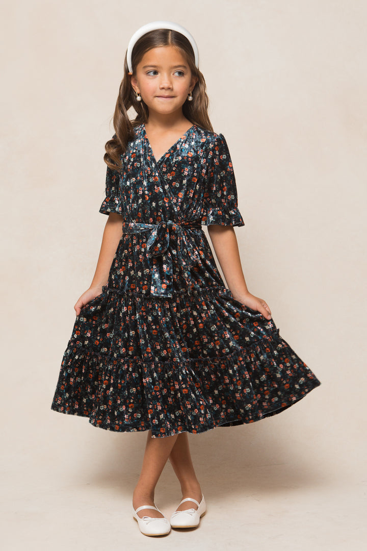 Mini Millie Dress in Navy Floral - FINAL SALE