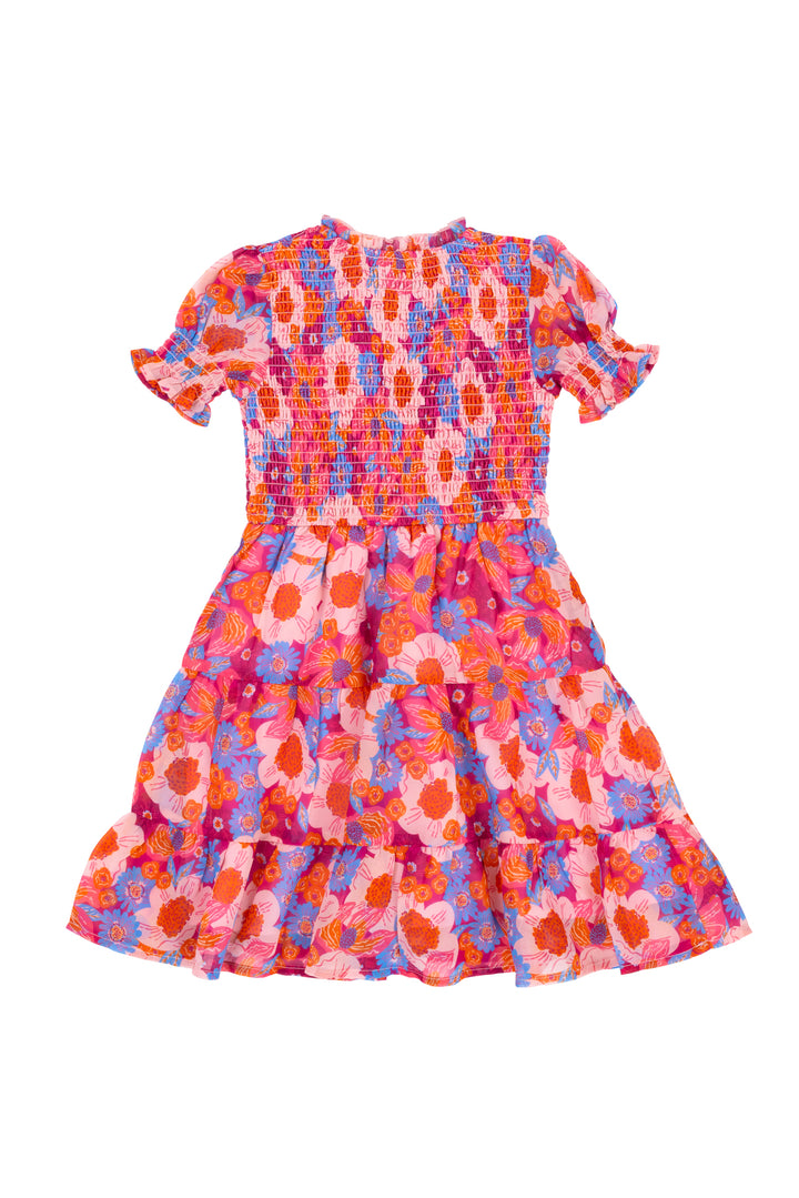 Mini Cordelia Dress in Pink Floral