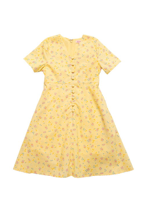Mini Allie Dress in Yellow Floral