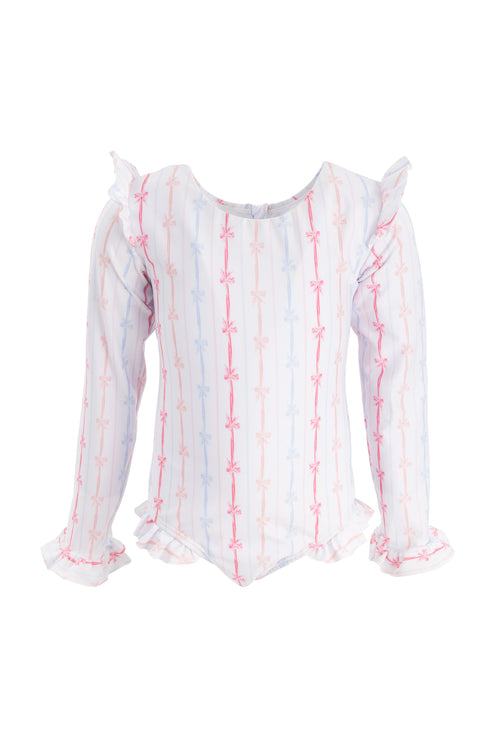 Mini Bella Rash Guard in Breea Bow