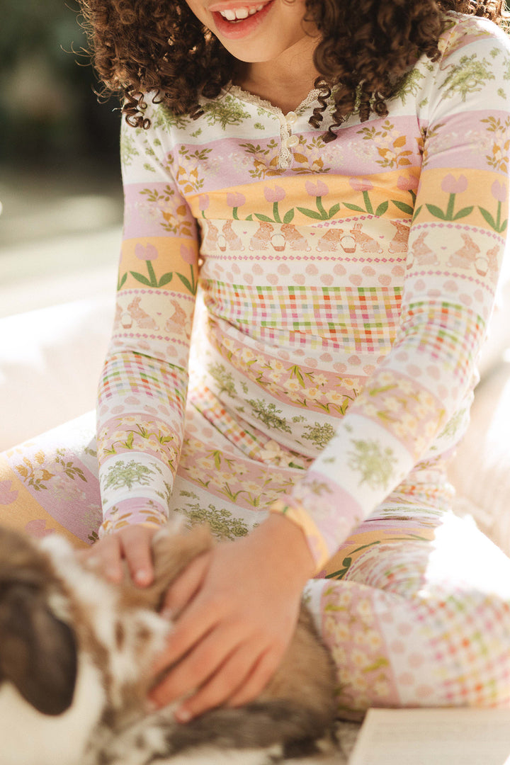 Mini So Soft Lounge Set in Boxwood Blossoms Print