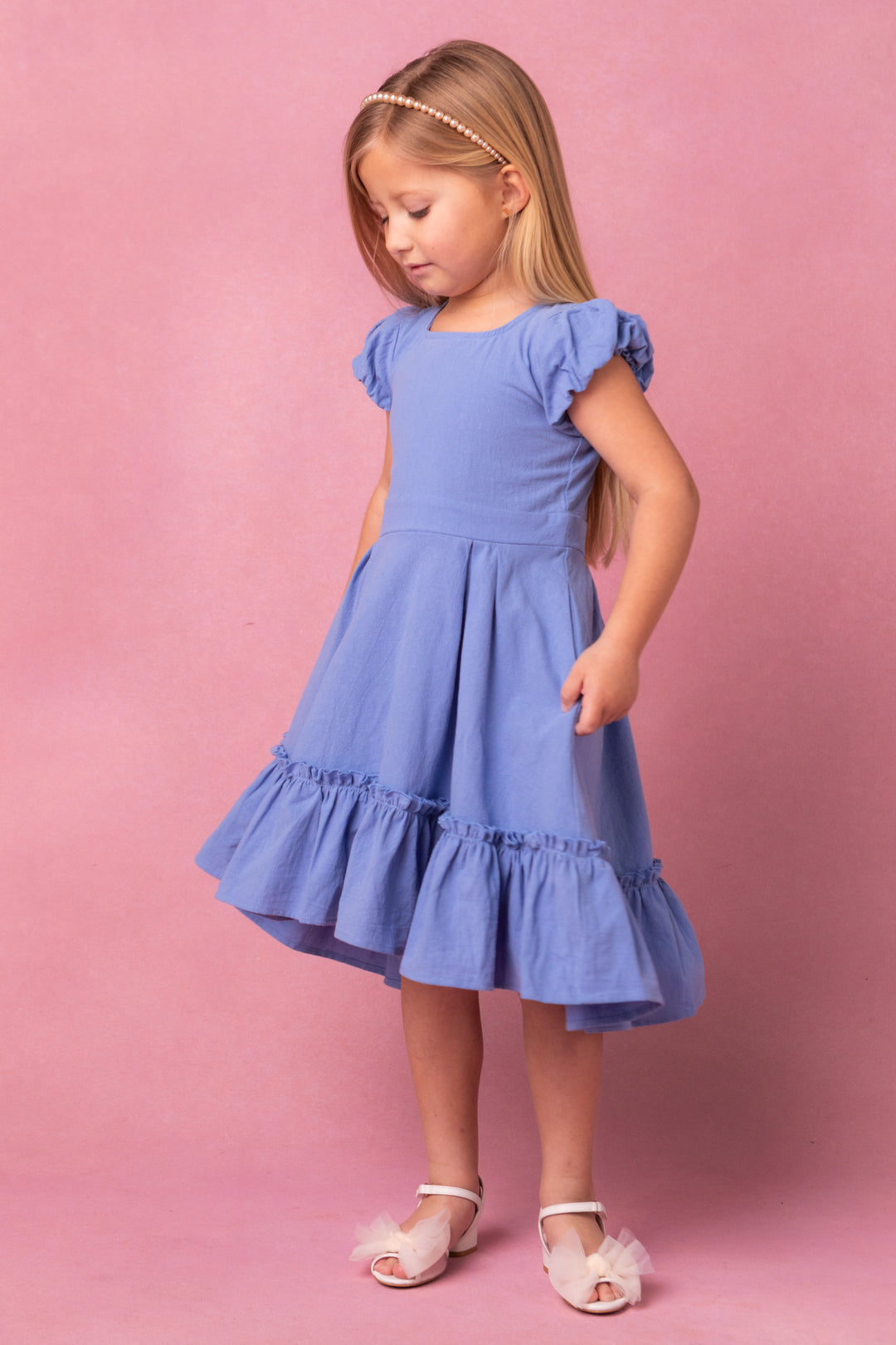 Mini Dahlia Dress in Blue - FINAL SALE