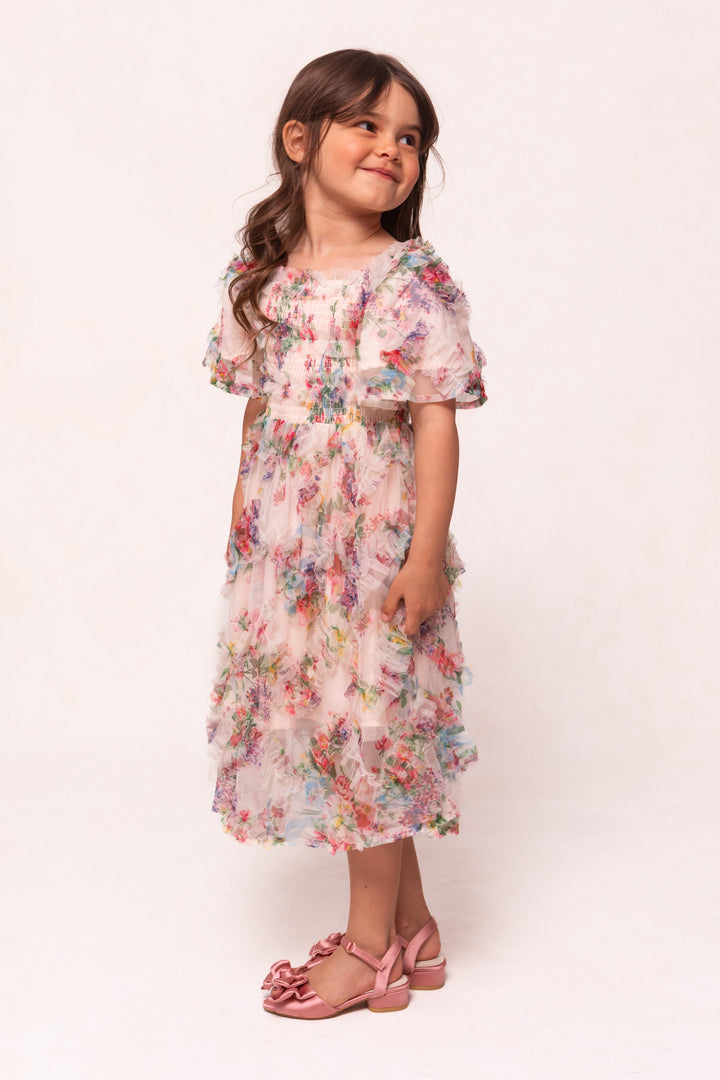 Mini Florentina Dress in Pink Floral